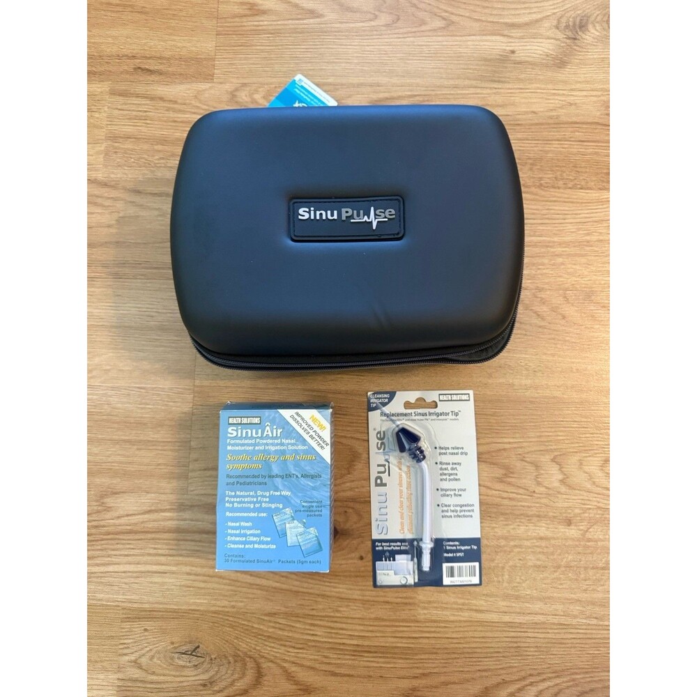 Health Solutions SinuPulse Storage Case & SinuAir Powdered & Sinus Irrigator Tip